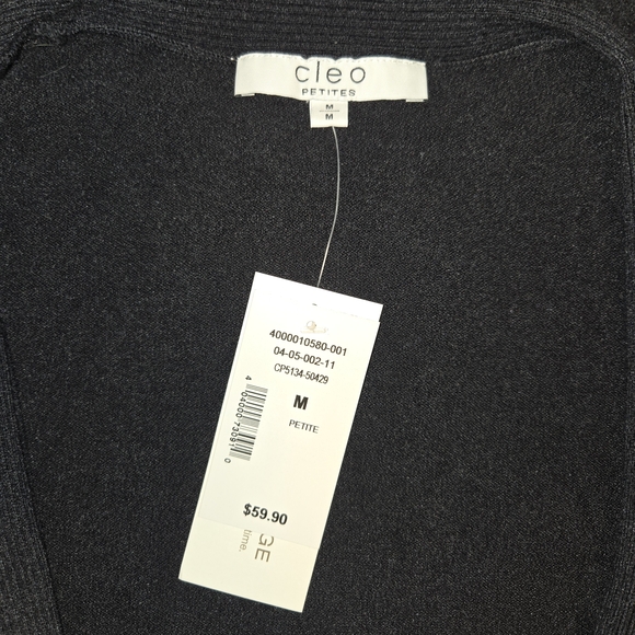 Cleo Black Ruffle Cardigan Size Medium - Picture 5 of 8